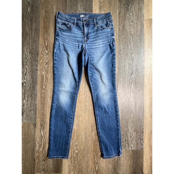 Old Navy Denim - Old Navy Pop Icon Skinny Jeans Womens 6 Blue Mid Rise Stretch Denim 2140